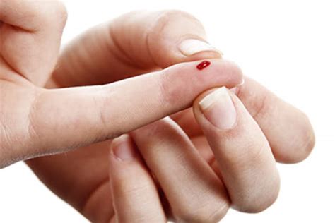 squeezing your finger and blood sugar